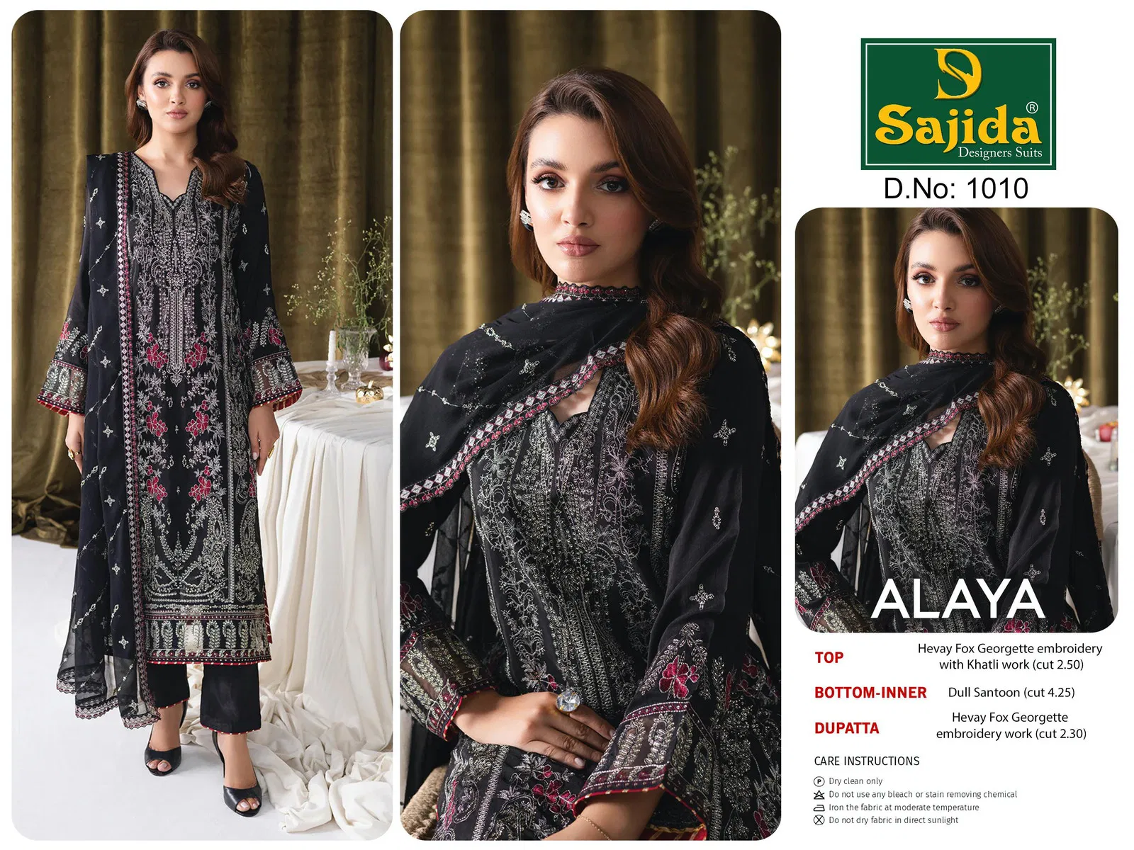  Alaya Vol  by Sajida  1 Georgette Pakistani Salwar Kameez Collection